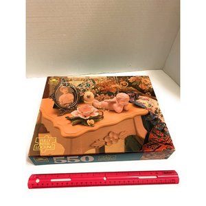 Golden Vintage Puzzle Angel Photograph memento 550 Piece Fully Interlocking